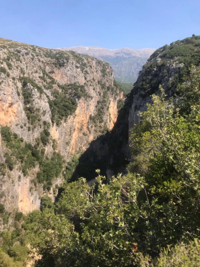vista del cañón de Gjipe en Albania