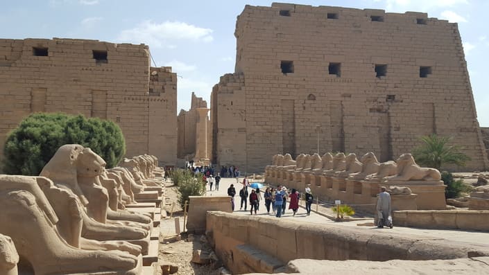 Entraa del templo de Karnak en Luxor