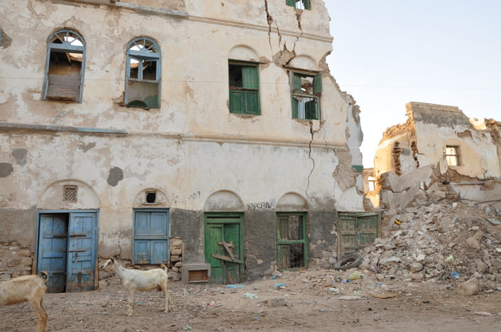 edificio en ruinas en Berberah