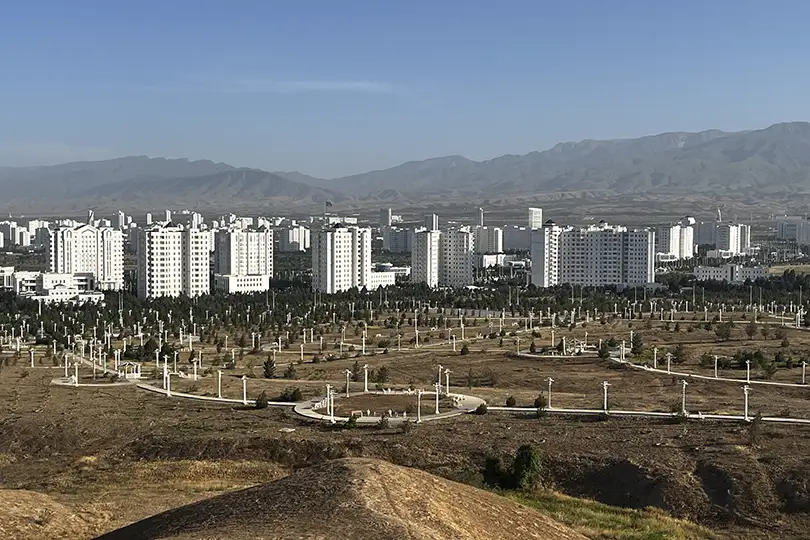 ciudad vacía en Turkmenistan