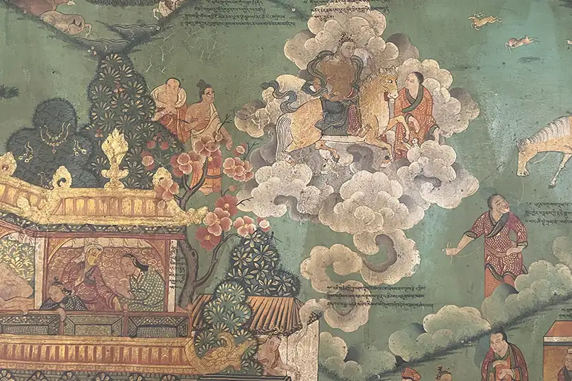  mural en el templo de Jokhang