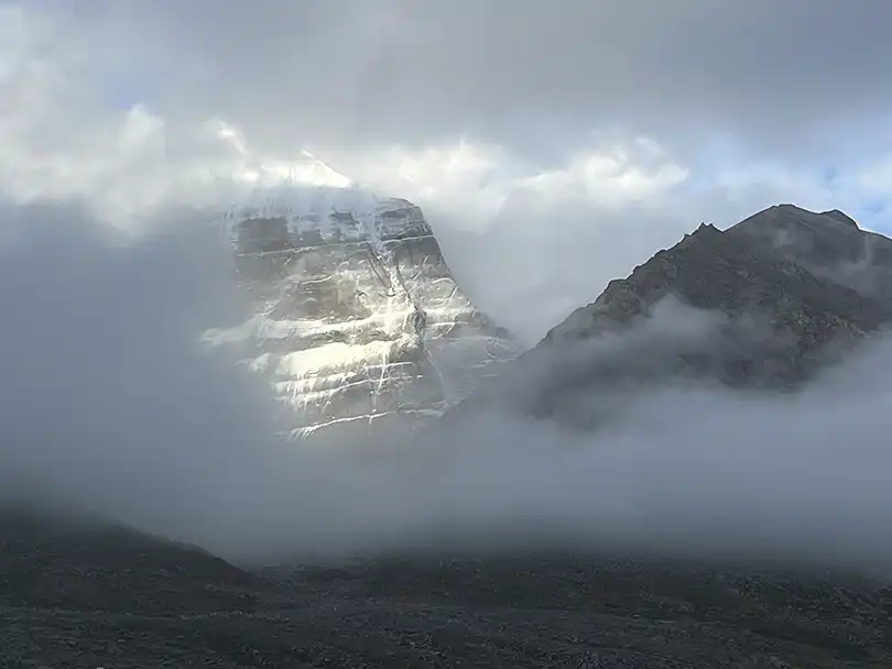 cara norte del kailash desde Dira Puk